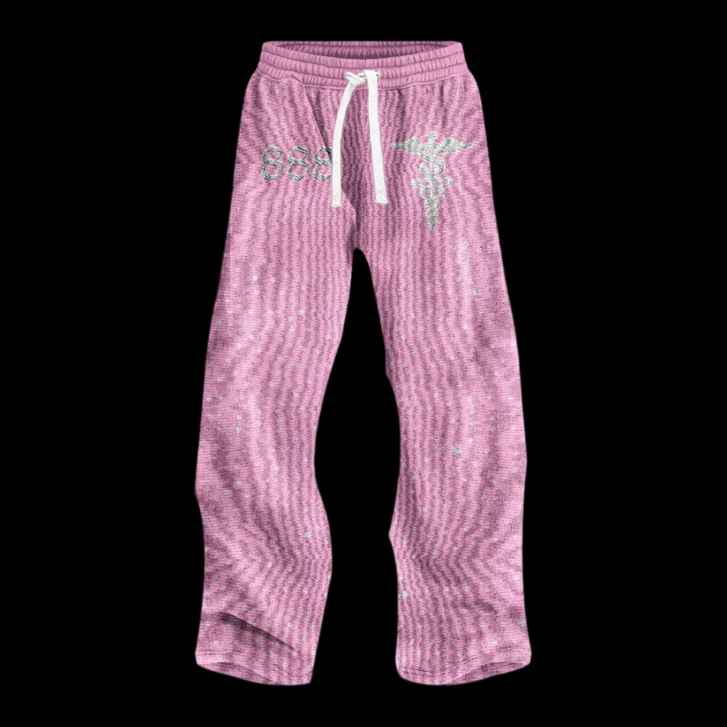 “Sherbert Pink” 888 Rhinestone Zip-Up