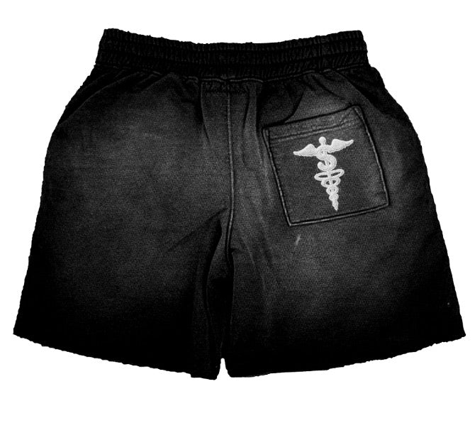 “ANGELS IN MOTION” SHORTS-ACID BLACK