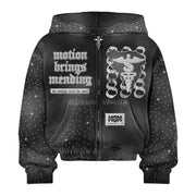“ACID BLACK” 888 RHINESTONE SWEATSUIT