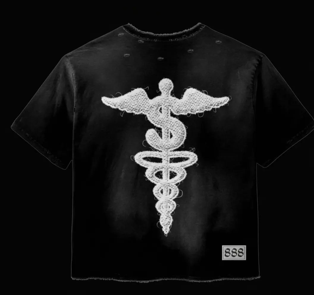 “ANGELS IN MOTION” TEE-ACID BLACK