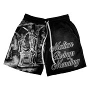 “ANGELS IN MOTION” SHORTS-ACID BLACK