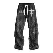 “ACID BLACK” 888 RHINESTONE SWEATSUIT