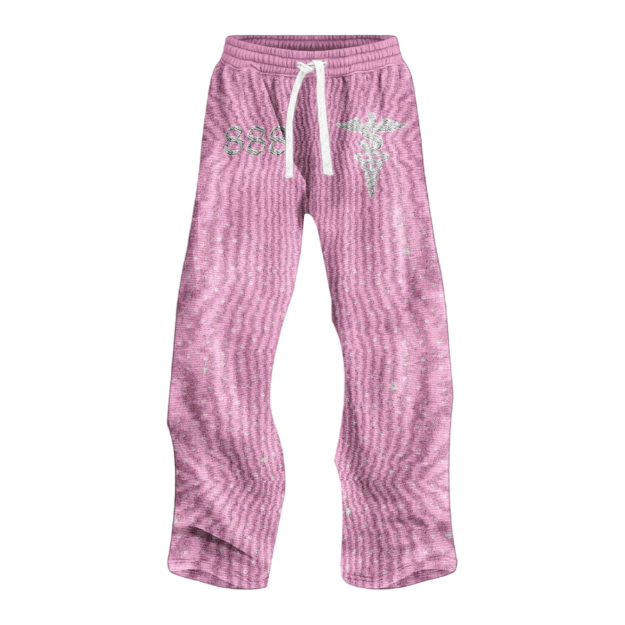“Sherbet Pink” 888 Rhinestone Sweats